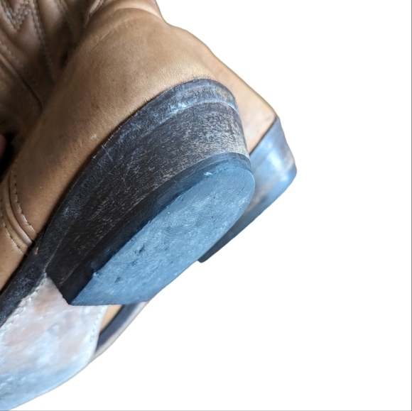 Vittorio Ricci brown cowboy boots sz 7.5 - Picture 3 of 9